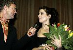 Amsterdam 11 maart 2005
Premiere Miss Congeniality 2 in TUSCHINSKI .
Sandra Bullock met Rene Mioch