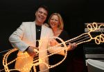 Zandhoven, 3 Maart 2006
Zanger Andy de Wit ( Ad v d Hurk )met zijn nieuwe vriendin Nadia Stevens 
ï¿½ Foto Peter Smulders BV