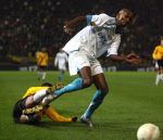 Breda, 28 Februari 2007
NAC-PSV, eindstand 3-0 Wedstrijd KNVB-beker 1/4 finale Seizoen 2006/2007
Carlos Salcido in duel met Maceo Rigters