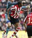 Eindhoven, 18 Maart 2007 Kompetitiewedstrijd PSV-AJAX, eindstand 1-5 Seizoen 2006/2007
Eduardo Alcides samen met Gomes