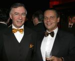 Eindhoven 4 februari 2007
Optreden tatjana bij feest in Dorint Hotel.  Harrie v d Moesdijk met de burgemeester van Eindhoven