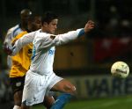 Breda, 28 Februari 2007
NAC-PSV, eindstand 3-0 Wedstrijd KNVB-beker 1/4 finale Seizoen 2006/2007
Ibrahim Afellay in duel met Kurt Elshot