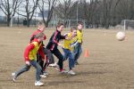 Eindhoven 22 Maart 2006 Uefacup bij vv DBS op bezoek. 
Training jeugdvoetbal