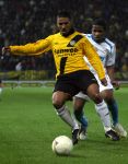 Breda, 28 Februari 2007
NAC-PSV, eindstand 3-0 Wedstrijd KNVB-beker 1/4 finale Seizoen 2006/2007
Maceo Rigters met op zijn huid Jefferson Farfan