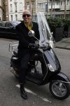 Amsterdam 4 maart 2007
Modeshow Frans Molenaar in het Amstel Hotel. Maik de Boer op vespa scooter