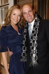Amsterdam  17 maart 2007
Modeshow Mart Visser in het hilton in amsterdam. Micky Hoogendijk met een vriend