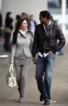 Schiphol 23 maart 2007
Patrick Kluivert en zijn zwangere vriendin Rossana Lima op schiphol .