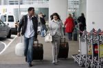 Schiphol 23 maart 2007
Patrick Kluivert en zijn zwangere vriendin Rossana Lima op schiphol .