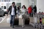 Schiphol 23 maart 2007
Patrick Kluivert en zijn zwangere vriendin Rossana Lima op schiphol .