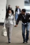 Schiphol 23 maart 2007
Patrick Kluivert en zijn zwangere vriendin Rossana Lima op schiphol .