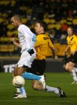 Breda, 28 Februari 2007
NAC-PSV, eindstand 3-0 Wedstrijd KNVB-beker 1/4 finale Seizoen 2006/2007
Rob Penders in duel met Diego Tardelli