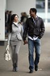 Schiphol 23 maart 2007
Patrick Kluivert en zijn zwangere vriendin Rossana Lima op schiphol .