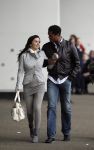 Schiphol 23 maart 2007
Patrick Kluivert en zijn zwangere vriendin Rossana Lima op schiphol .