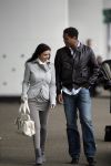 Schiphol 23 maart 2007
Patrick Kluivert en zijn zwangere vriendin Rossana Lima op schiphol .