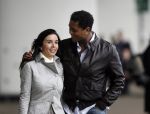 Schiphol 23 maart 2007
Patrick Kluivert en zijn zwangere vriendin Rossana Lima op schiphol .