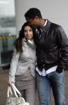 Schiphol 23 maart 2007
Patrick Kluivert en zijn zwangere vriendin Rossana Lima op schiphol .