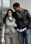 Schiphol 23 maart 2007
Patrick Kluivert en zijn zwangere vriendin Rossana Lima op schiphol .