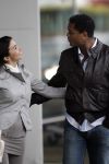 Schiphol 23 maart 2007
Patrick Kluivert en zijn zwangere vriendin Rossana Lima op schiphol .