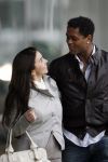 Schiphol 23 maart 2007
Patrick Kluivert en zijn zwangere vriendin Rossana Lima op schiphol .