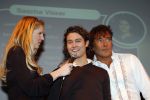 Amsterdam 1 maart 2007
Presentatie van de deelnemerers van het nieuwe sbs6 programma So you wannabe a Popstar in paradiso. Nance Coolen en Sascha Visser en Gerard Joling