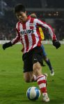 Eindhoven, 3 Maart 2007 Kompetitiewedstrijd PSV-RKC eindstand 2-0 Seizoen 2006/2007
De chinees Sun xiang komt steeds beter in zijn spel bij PSV