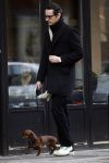 Amsterdam 12 februari 2007
Rolf van Viktor en Rolf wandelend met zijn hond.