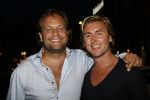 Amsterdam 8 augustus 2009
Mari v d Ven viert zijn 50e verjaardag. Carlo Boszhard met vriend
Peter Smulders bv