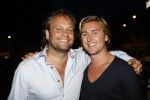 Amsterdam 8 augustus 2009
Mari v d Ven viert zijn 50e verjaardag. Carlo Boszhard met vriend
Peter Smulders bv