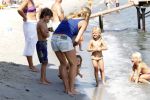 Saint Tropez 31 juli 2009
Danielle Overgaag Oerlemans met dochter Kate  Thijmen Fiene en benjamin op vakantie op saint Tropez.
Peter Smulders bv