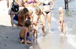 Saint Tropez 31 juli 2009
Danielle Overgaag Oerlemans met dochter Kate  Thijmen Fiene en benjamin op vakantie op saint Tropez.
Peter Smulders bv