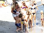 Saint Tropez 31 juli 2009
Danielle Overgaag Oerlemans met dochter Kate  Thijmen Fiene en benjamin op vakantie op saint Tropez.
Peter Smulders bv