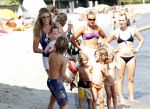 Saint Tropez 31 juli 2009
Danielle Overgaag Oerlemans met dochter Kate  Thijmen Fiene en benjamin op vakantie op saint Tropez.
Peter Smulders bv