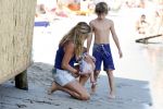 Saint Tropez 31 juli 2009
Danielle Overgaag Oerlemans met dochter Kate  Thijmen Fiene en benjamin op vakantie op saint Tropez.
Peter Smulders bv