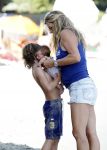 Saint Tropez 31 juli 2009
Danielle Overgaag Oerlemans met dochter Kate  Thijmen Fiene en benjamin op vakantie op saint Tropez.
Peter Smulders bv
