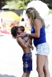 Saint Tropez 31 juli 2009
Danielle Overgaag Oerlemans met dochter Kate  Thijmen Fiene en benjamin op vakantie op saint Tropez.
Peter Smulders bv