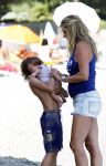 Saint Tropez 31 juli 2009
Danielle Overgaag Oerlemans met dochter Kate  Thijmen Fiene en benjamin op vakantie op saint Tropez.
Peter Smulders bv