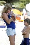 Saint Tropez 31 juli 2009
Danielle Overgaag Oerlemans met dochter Kate  Thijmen Fiene en benjamin op vakantie op saint Tropez.
Peter Smulders bv