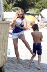 Saint Tropez 31 juli 2009
Danielle Overgaag Oerlemans met dochter Kate  Thijmen Fiene en benjamin op vakantie op saint Tropez.
Peter Smulders bv