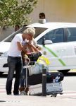 Ibiza 10 juli 2009
Wendy v  Dijk met zoontje Sem en vriend Erland Galjaard op vakantie 
Peter Smulders bv