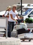 Ibiza 10 juli 2009
Wendy v  Dijk met zoontje Sem en vriend Erland Galjaard op vakantie 
Peter Smulders bv