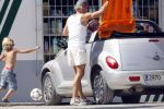 Ibiza 10 juli 2009
Wendy v  Dijk met zoontje Sem en vriend Erland Galjaard op vakantie 
Peter Smulders bv