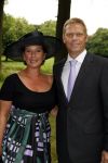 Breukelen 17 juni 2009
Haringparty op Neijenrode. Foeke Booy met zijn vrouw
Peter Smulders bv