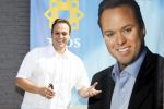 Hilversum 30 juni 2009
Feestje bij de Tros ivm record aantal leden van ruim 450.000. Frans Bauer
Peter Smuldrs bv