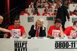 Hilversum 21 januari 2010
Rtl SBS en de NOS hebben samen een tv programma en aktie in elkaar gedraaid om zoveel mogelijk geld op te halen voor giro 55 ten bate van Haiti. Andre Rouvoet Geert Wilders Mark Rutten en Bert Koenders
Peter Smulders bv