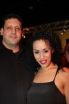 Hilversum, 3 Maart 2010 Uitreiking Gouden Harpen in Studio 22
Glennis Grace met partner Moos
Foto Peter Smulders BV