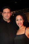 Hilversum, 3 Maart 2010 Uitreiking Gouden Harpen in Studio 22
Glennis Grace met partner Moos
Foto Peter Smulders BV