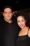 Hilversum, 3 Maart 2010 Uitreiking Gouden Harpen in Studio 22
Glennis Grace met partner Moos
Foto Peter Smulders BV