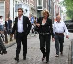 Amsterdam, 27 Juni 2009
Begrafenis Bolle Jan ( Jan Froger
John de Mol Jr. met zijn vriendin
Foto Peter Smulders BV