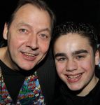 Hilversum, 3 Maart 2010 Uitreiking Gouden Harpen in Studio 22
Jordy v Loon met zijn manager Jan Zwarteveen
Foto Peter Smulders BV