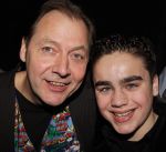 Hilversum, 3 Maart 2010 Uitreiking Gouden Harpen in Studio 22
Jordy v Loon met zijn manager Jan Zwarteveen
Foto Peter Smulders BV